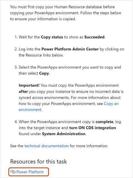 Skærmbilledet af, hvordan du vælger Power Platform for at logge på Microsoft Power Platform Administration.