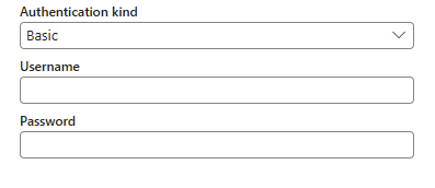 Skærmbillede, der viser godkendelses kinden for adgangsnøgle for Amazon S3.