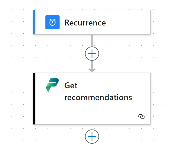 Vis connectoren på en Power Automate arbejdsproces.