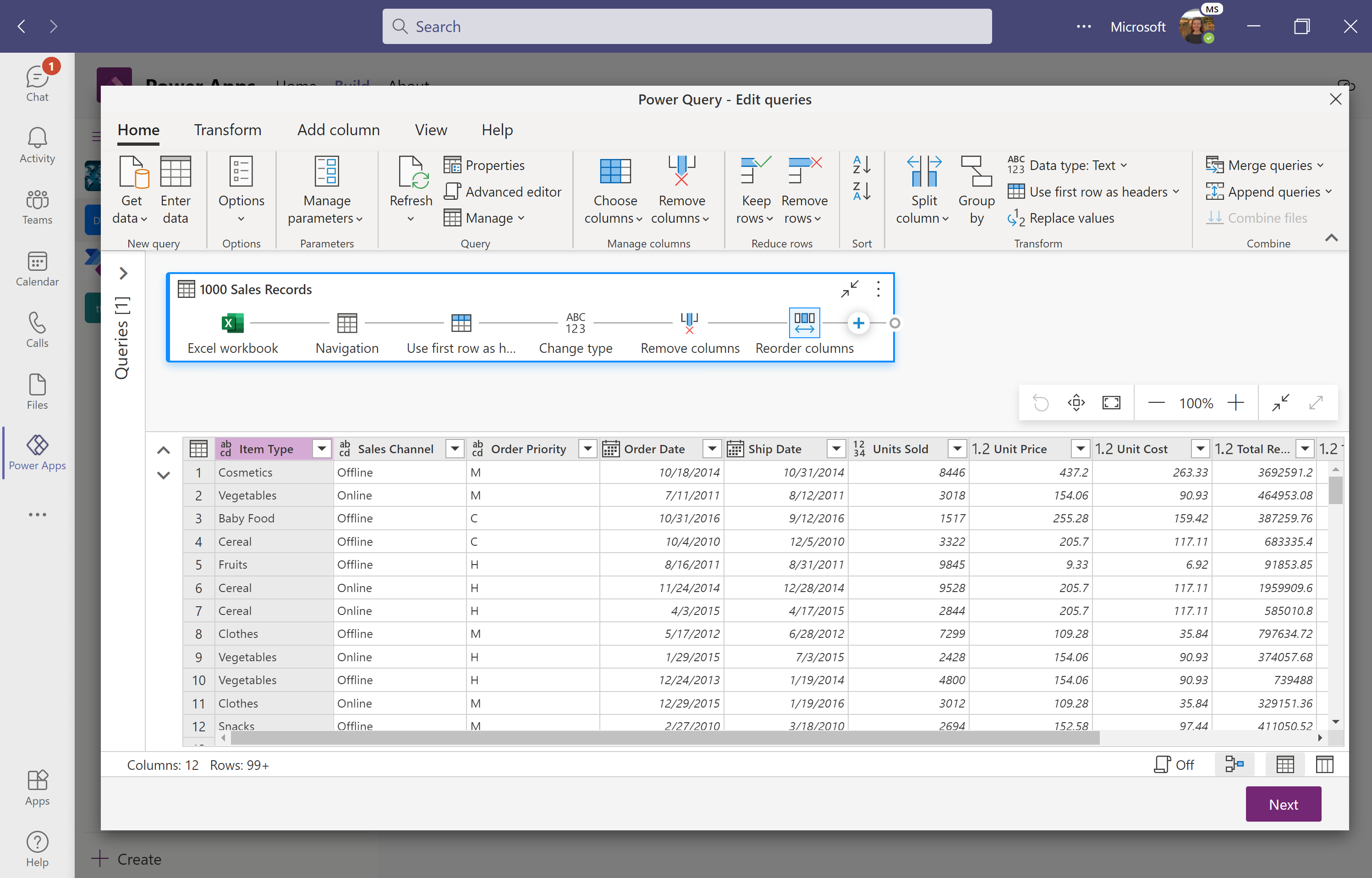 Rens og transformér data med Power Query.