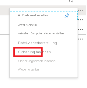 Screenshot des Menüs 