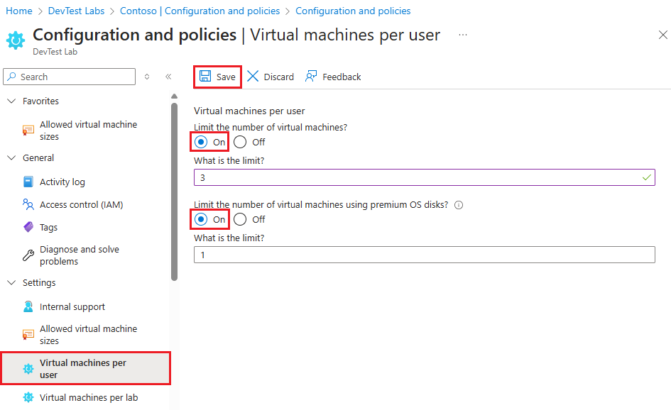 Screenshot mit virtuellen Computern pro Benutzer.