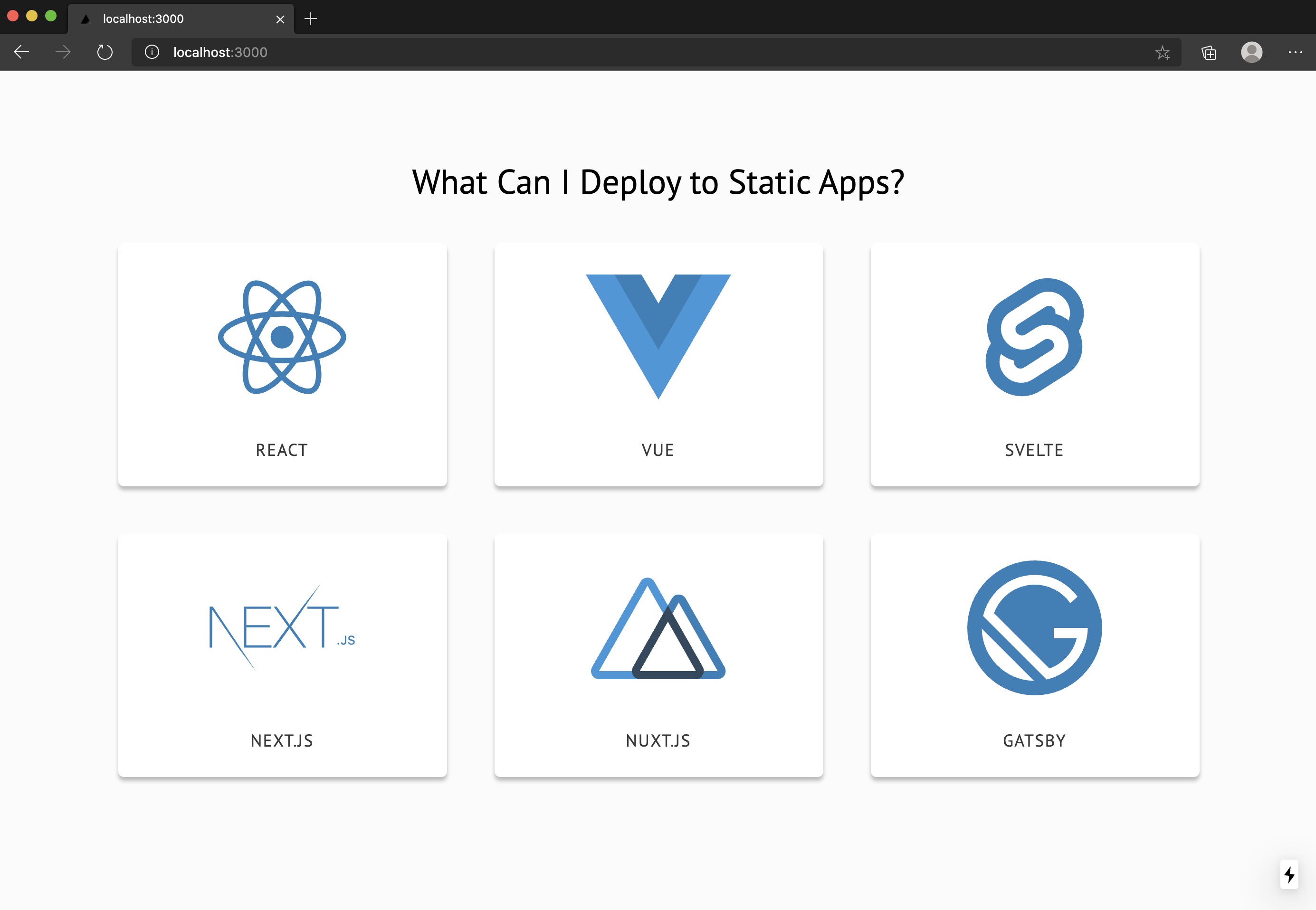 Starte Next.js App