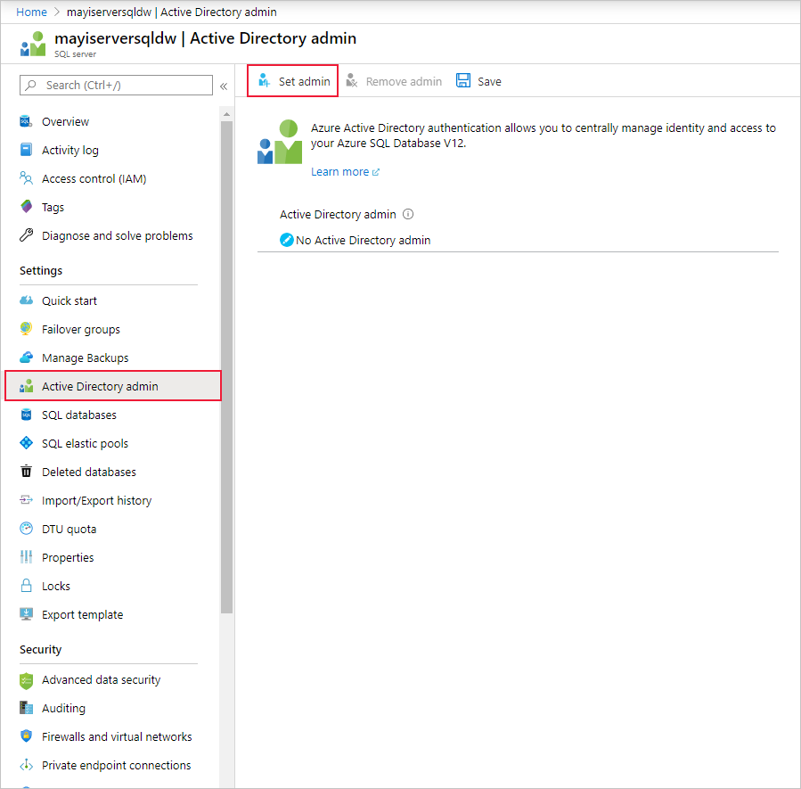Active Directory-Administratorseite