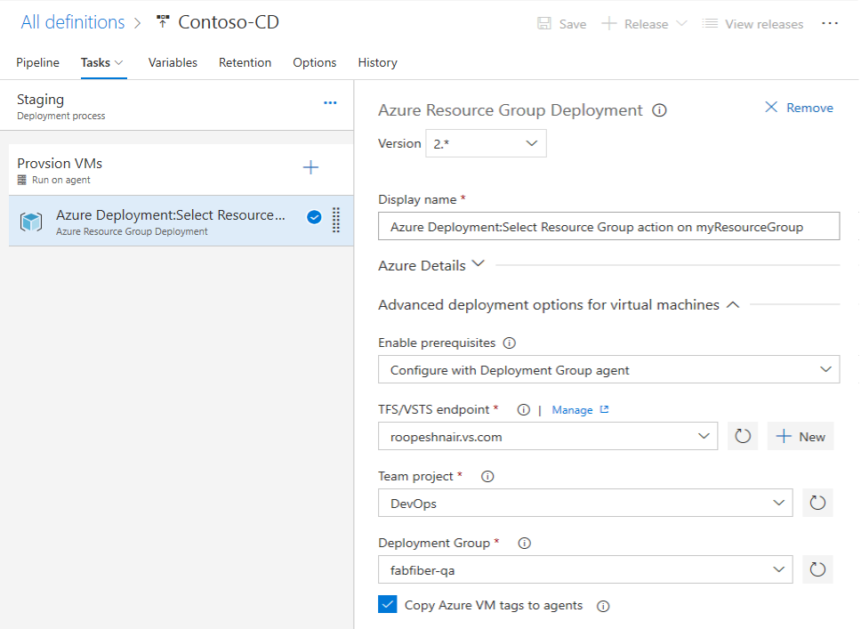 Azure Resource Group-Vorgang