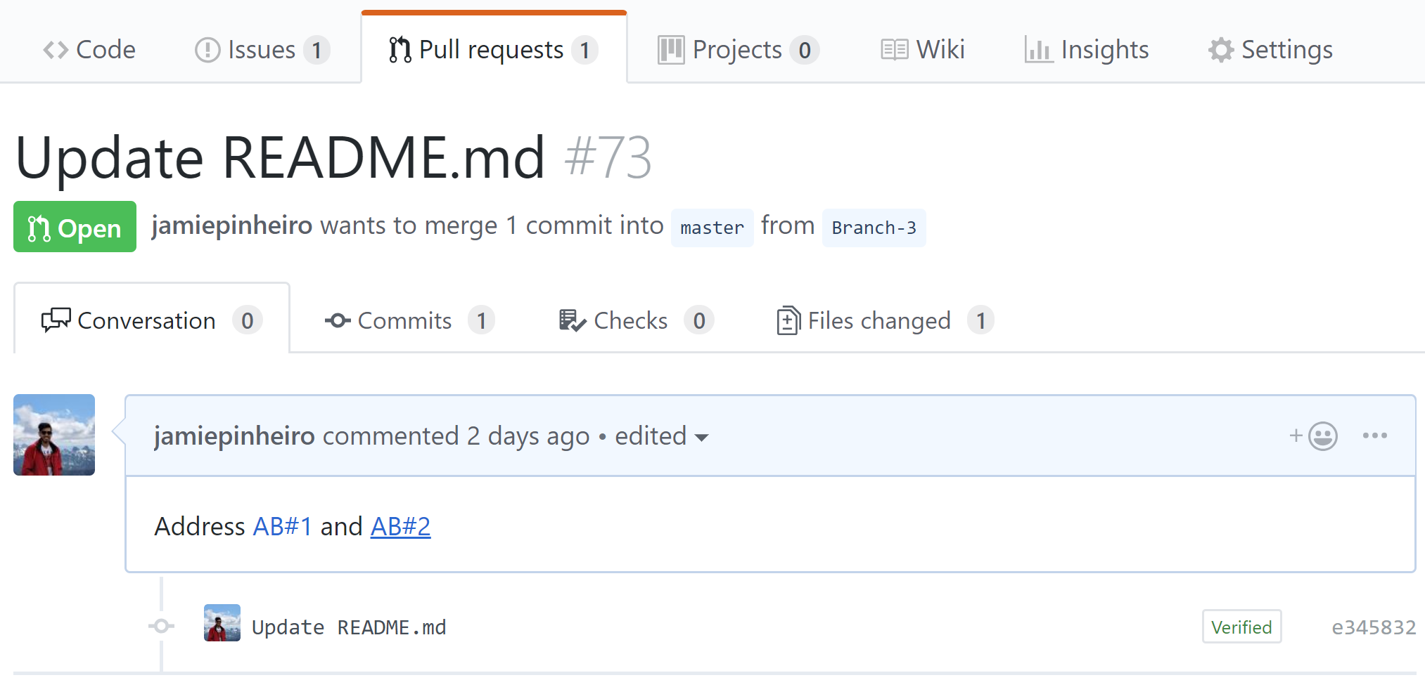 Verknüpfte Erwähnungen in GitHub-Pullanforderungen