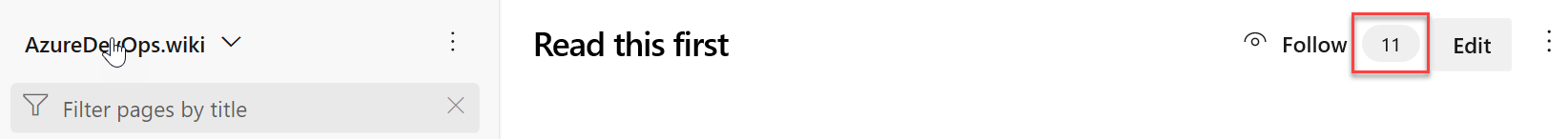Zählen in der 'Follow'-Funktion.