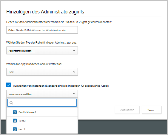 Screenshot des Dialogfelds 