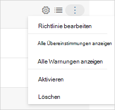 Screenshot des Richtlinien-Kontextmenüs mit dem Befehl Enable.