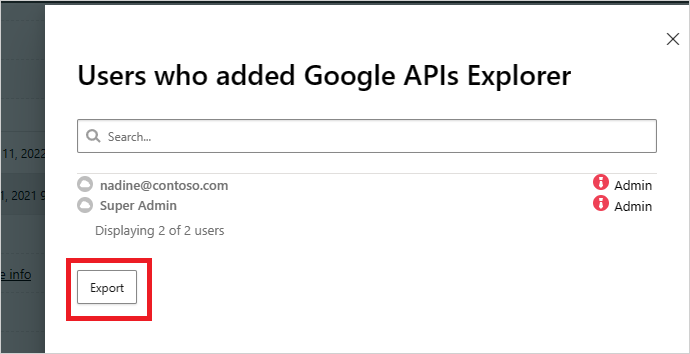 Screenshot des Popups 