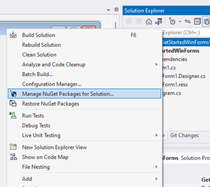NuGet-Pakete für Lösung verwalten