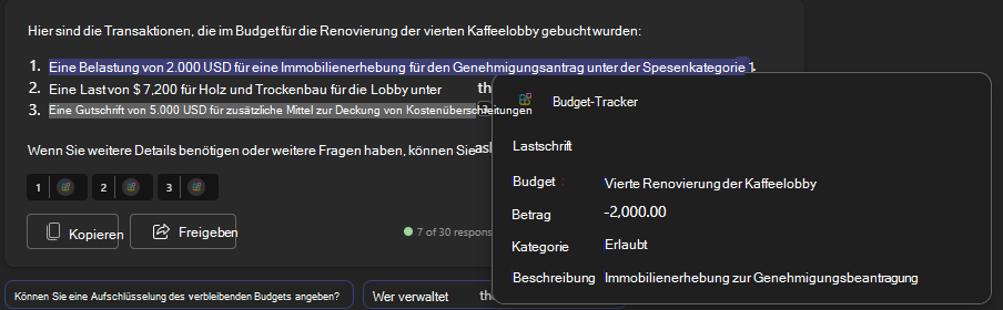 Eine adaptive Karte, die eine Soll-Transaktion durchführt.