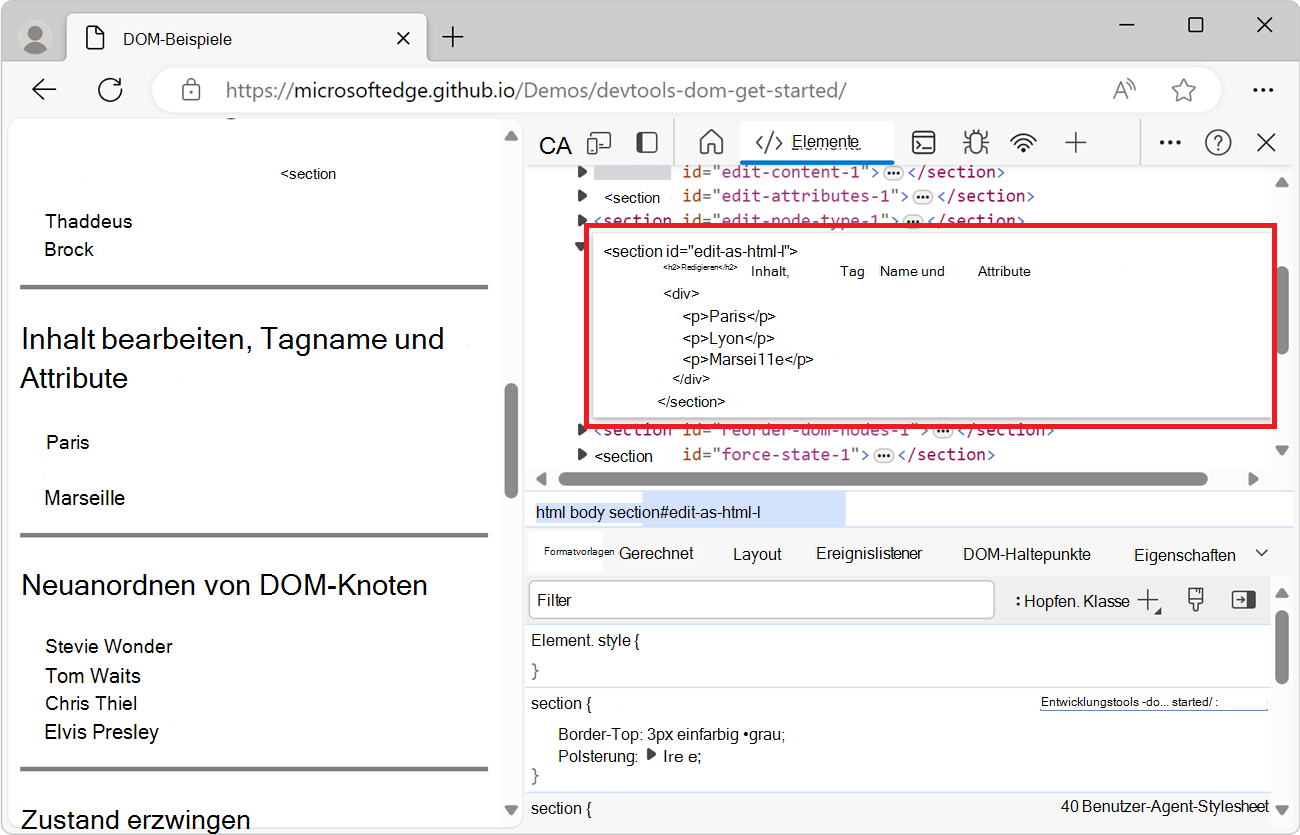 Der HTML-Editor