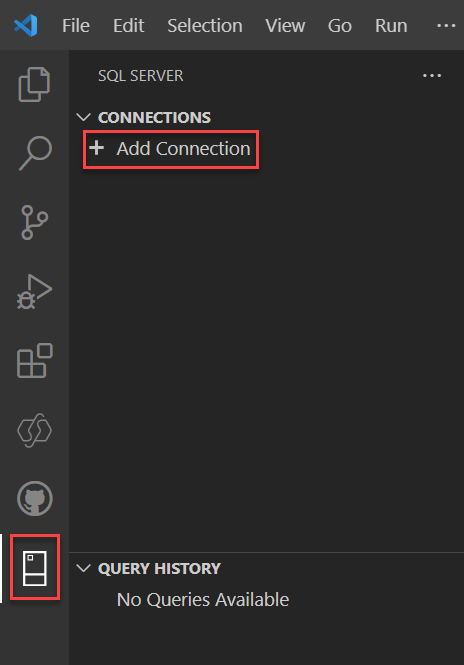 Verbindung in der VS Code SQL Server Erweiterung hinzufügen