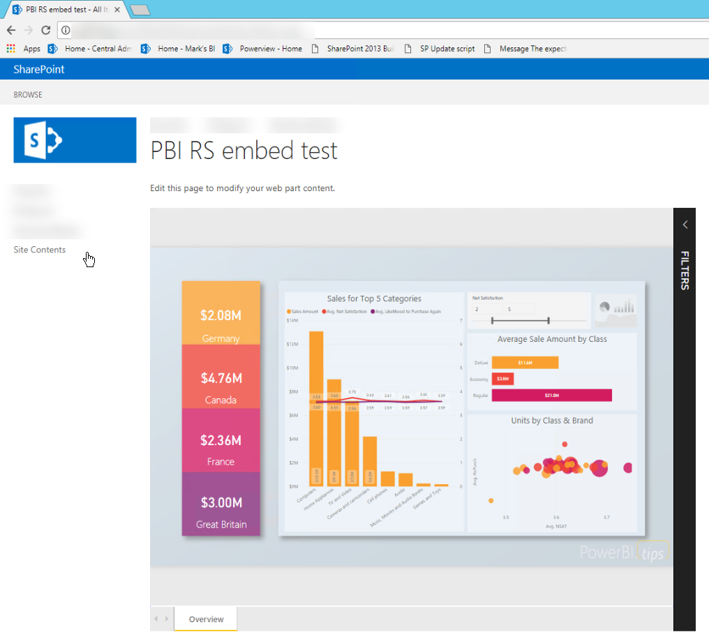 Screenshot des iFrame-Beispiels.