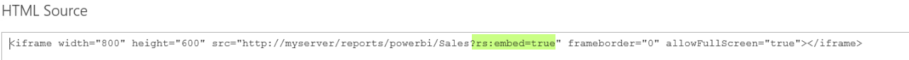 Screenshot des iFrame-Codes.