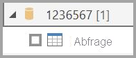 Screenshot des Tabellensymbols, das zeigt, dass die direkte Abfrage nicht unterstützt wird.