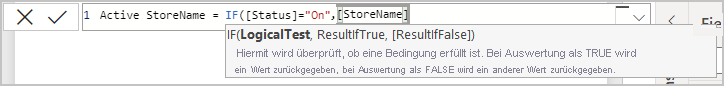 Screenshot der Spalte 
