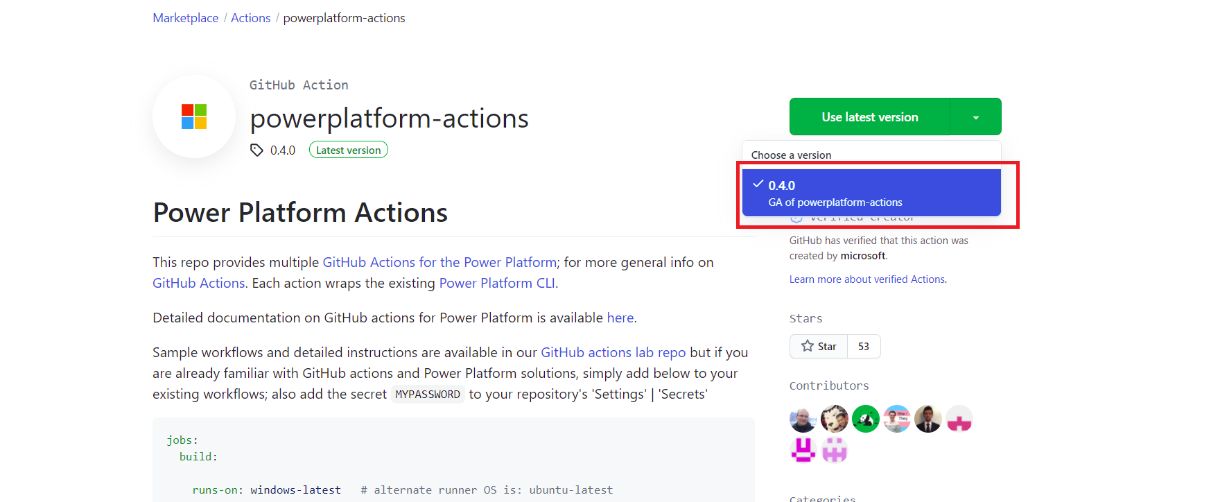 GitHub Actions Installation