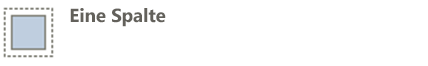 Screenshot des einspaltigen Textes neben einem einspaltigen Symbol.