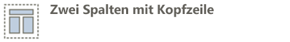 Kopfzeile, 2 Spalten