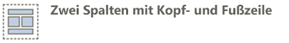 Kopfzeile, 2 Spalten, Fußzeile