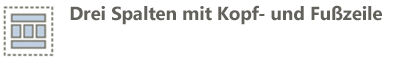 Kopfzeile, 3 Spalten, Fußzeile