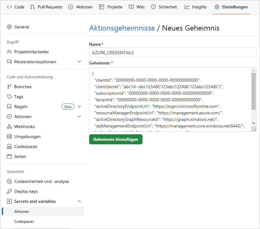 Screenshot der Seite