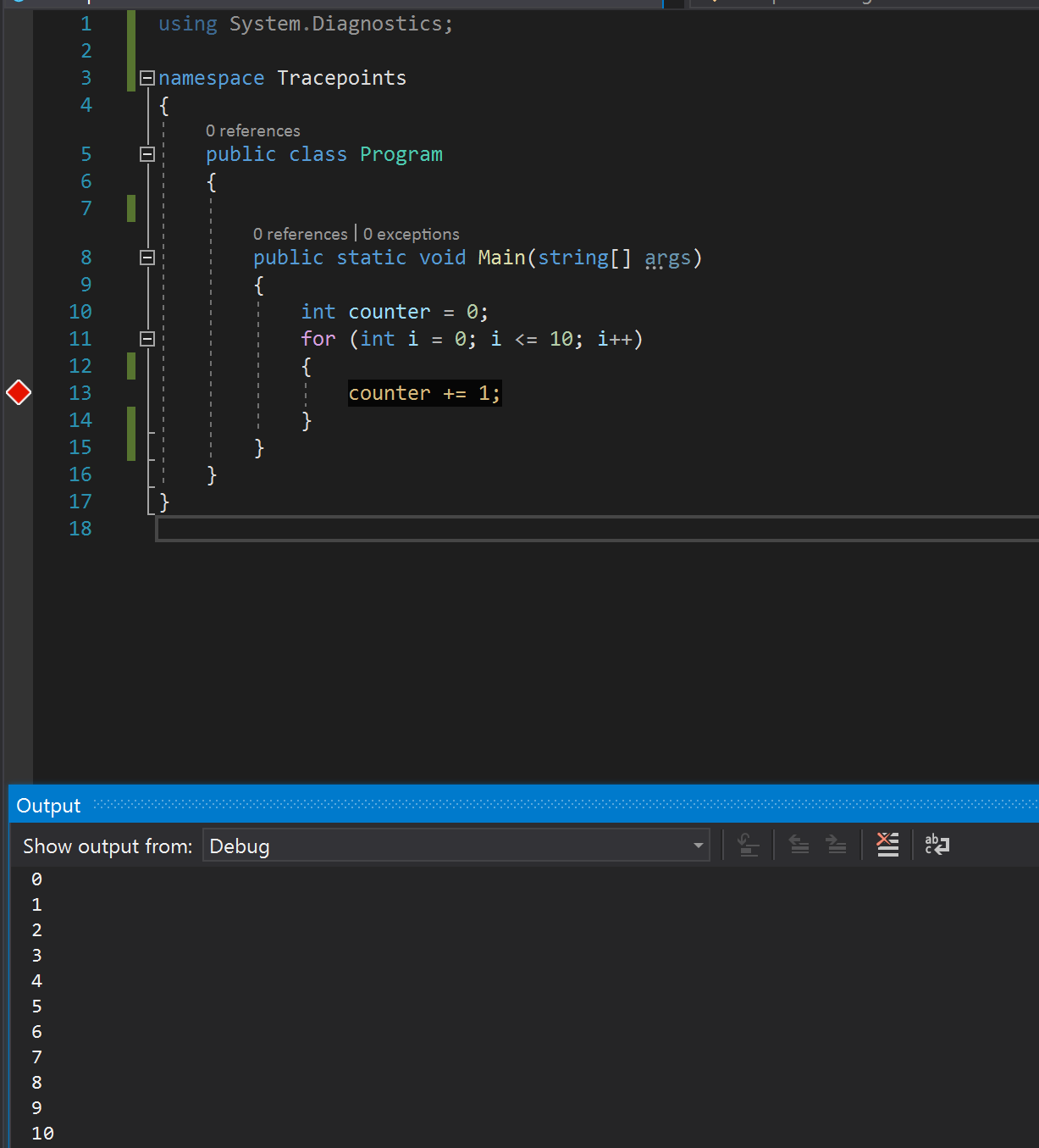 Screenshot der Meldung 
