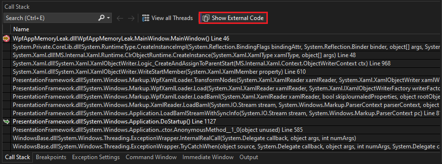 Screenshot des Fensters 