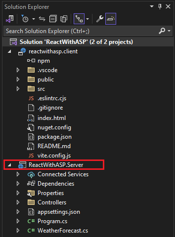 Screenshot mit „Projekteigenschaften öffnen“
