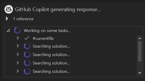 Aufrufen der GitHub Copilot-Funktion