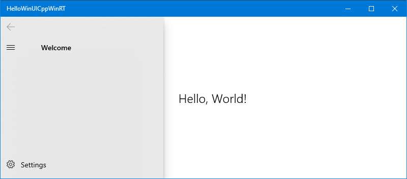 Einfacher C++/WinRT-Windows-UI-Bibliothek Screenshot
