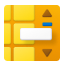 Kommentierte Scrollbar