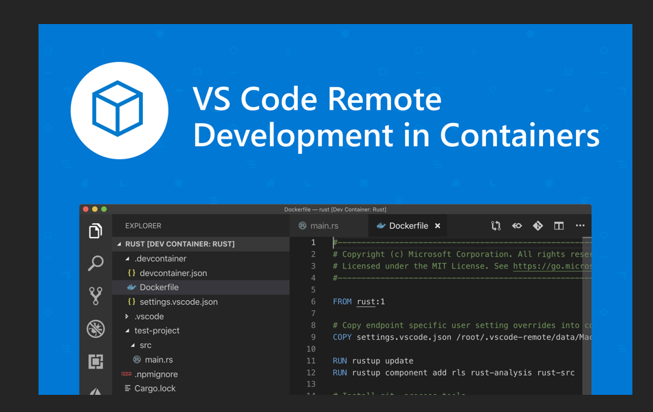 Grafik zum VS&nbsp;Code-Remotecontainer