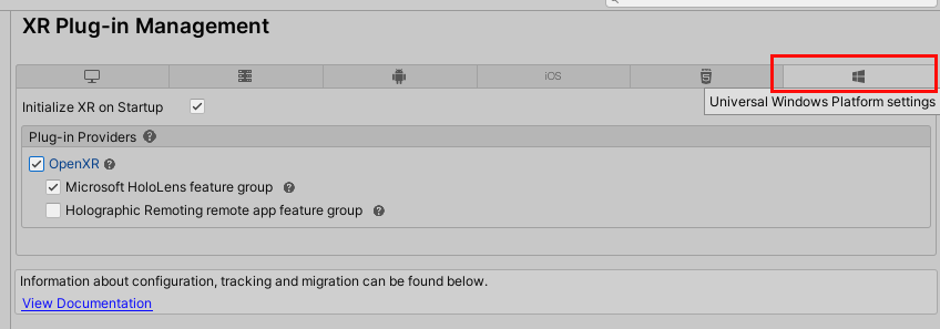 Screenshot: XR-Plug im Verwaltungsfenster mit ausgewählter Registerkarte 