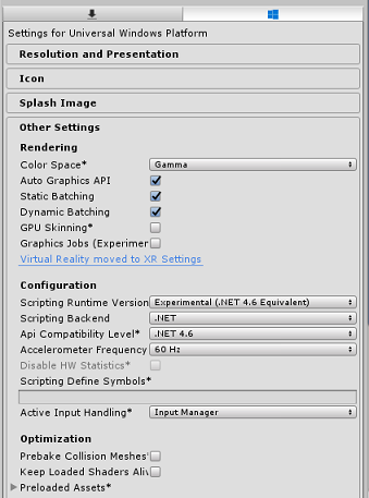 Screenshot: Überprüfen des API-Kompatibilitätsgrads