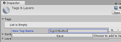 Screenshot: Hinzufügen des SignInButton-Tagnamens