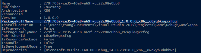 Get-AppxPackage ausführen