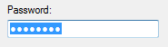 Screenshot eines Kennworttextfelds 