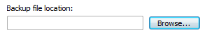 Screenshot des Textfelds mit der Schaltfläche 