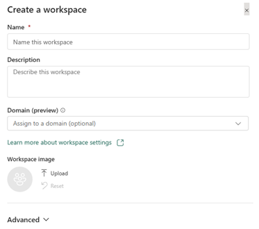 Erstellen eines Microsoft Fabric-Arbeitsbereichs