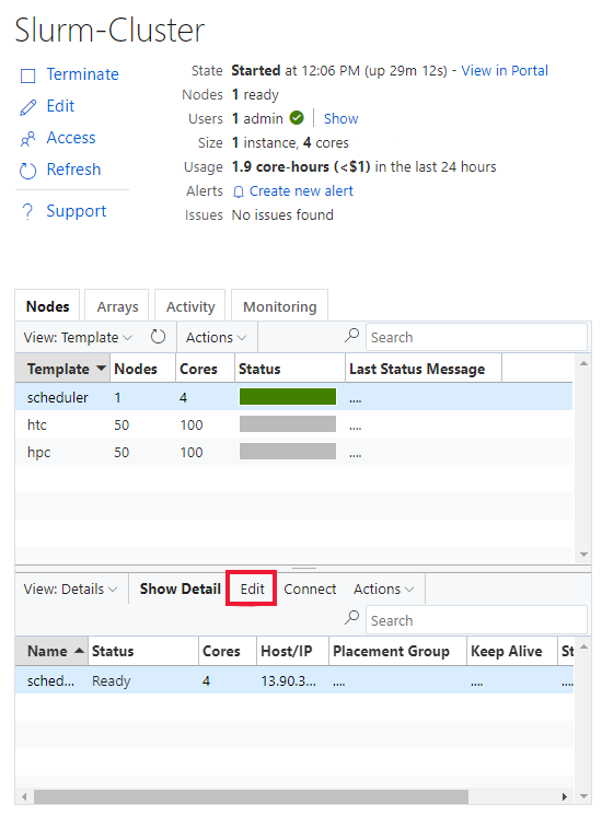 Edit Scheduler
