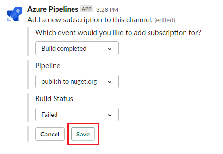 Screenshot of how to customize a subscription.