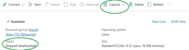 Screenshot of the capture drop-down selection.