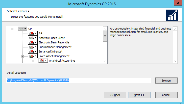 choose the features to add or remove