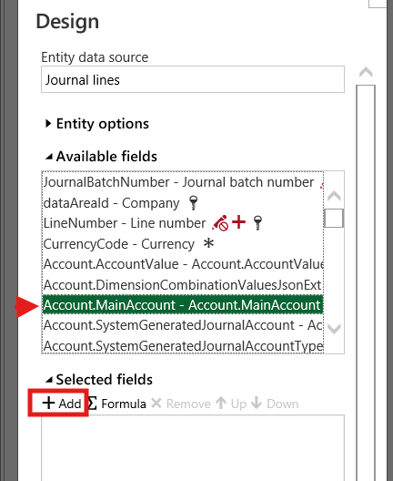 Screenshot of the Excel add-in showing Add dimension column.