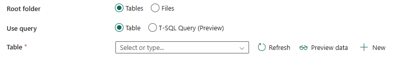 Screenshot showing table name.