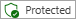 Screenshot showing green shield protection icon.