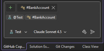 Screenshot of command to generate tests.